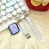 Adequado para Apple S12S98765Se Watch com Fivela de Pino de Desenho Animado Gatinho Fofo Pulseira de Couro iWatch