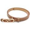Cinto de Verão de Nicho Novo de 1,5cm para Mulheres, Cinto Fino Feminino, Cinto de Couro, Cinto de Vestido Versátil da Moda