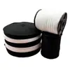 Cinta de Polipropileno de 1.0/1.5/2.0/2.5cm Negro y Blanco Patrón Sencillo y Doble Dobladillo Tira de Tela Decoración de Sombrero Accesorios Textiles para el Hogar