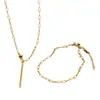 1/5 Cadena Ovalada de Acero Inoxidable Hecha a Mano con Cadena de Extensión de Langosta, Collar Pulsera de Joyería DIY Simple Producto Terminado