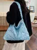 2026 Nuevo Modelo Bolso de Hombro Texturizado Casual Chic con Lentejuelas para Debajo del Brazo, Bolso Tote Cruzado Único Simple de Gran Capacidad