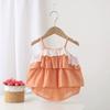 Bolsa de honda tejida de algodón fresca de verano para bebés y niños pequeños, falda, sudadera con capucha para niña de estilo fresco