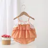 Bolsa de honda tejida de algodón fresca de verano para bebés y niños pequeños, falda, falda tipo harén para niña de estilo fresco