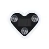 Luz Triangular para Ventana de Coche con Energía Solar Inalámbrica LED, Forma de Corazón, Luz Ambiental de Neón Brillante para Pilar C, Decoración Interior de Coche Inalámbrica
