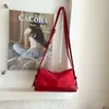 Bolsa de ombro minimalista estilo ins coreano 2026 nova moda bolsa quadrada pequena de couro macio para mulheres, adequada para o trajeto diário, pode ser usada como bolsa de mão ou bolsa transversal