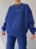 Conjunto de Sudadera Casual de Manga Larga con Cuello Redondo y Pantalones Deportivos Elásticos de Dos Piezas, Nuevo Estilo, Transfronterizo de Amazon Europeo y Americano 2026