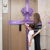 Decoraciones de Lazos para Entrega de Casa, Entrada de la Comunidad, Atrezo Promocional para Ceremonia de Inauguración de Casa, Montaje de Pared de Fondo de Compromiso Estilo Étnico