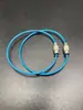 Llavero de anillo de cable de acero para punto de acero anillo de cable de acero inoxidable con recubrimiento de plástico anillo de cable de acero con recubrimiento de plástico hebilla de cierre de cable de acero con recubrimiento de plástico gran cantidad negociable