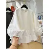 Colección de otoño 2026: nuevas sudaderas con cuello redondo, corte holgado y relajado, estilo coreano, para mujer, con un diseño único y hermoso de capa de aire que se ve fantástico