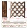Valla de Madera Anticorrosiva Plegable Telescópica Valla de Madera Barandilla para Huerto Jardín de Patio Macizo de Flores Valla de Paisajismo Li Zhiyou