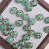 Nuevas Cuentas de Vidrio Redondas Perforadas de 10 mm con Lunares de Colores DIY Material para Cuentas Sueltas Accesorios de Joyería para Pendientes Colgantes