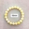 Pulsera de Cuentas Redondas de Cera de Abeja Blanca Rusa 10/30mm con Patrón de Nube, Pulsera de Ámbar Unisex, Joyería de Piedras Preciosas, Artefacto Cultural