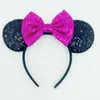 Diadema de Lentejuelas con Lazo para Parque de Atracciones Transfronterizo Diadema Dulce con Orejas de Ratón de Dibujos Animados Lindos Accesorios para el Cabello