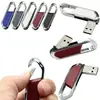 Pen Drive Mosquetão 16g Rotativo para Carro Gravado Impermeável Mosquetão de Metal Presente Logo Personalizado Armazenamento Móvel
