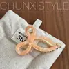 Presilha de Garra Borboleta Ácido Acético Presilha de Garra Fashion Celebridade da Internet Presilha de Tubarão para Trás da Cabeça Presilha de Cabelo de Alta Qualidade Novo Acessório de Cabelo Versátil