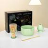 Set de Té Matcha Japonés con Tazón de Gato, Batidor de Té y Empaque Completo para Envío Transfronterizo en Rosa