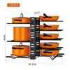 Estante Vertical Removible Plegable Multicapa para Tapas de Ollas Estante de Almacenamiento de Cocina Hierro Multifuncional para Encimera