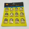 40MM candado pequeño de cobre amarillo fila de candados pequeños de cobre candado para mochila de estudiante cabeza de candado pequeña cilindro de candado de cobre candado pequeño