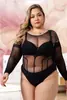 Comércio Exterior Plus Size Lingerie Sexy Body Transparente Pijama Sexy e Uniforme de Tentação Conjunto de Rede Venda Quente