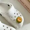 Encantos para Zapatos Creativos con Tema de Comida de Frutas Simuladas para Crocs de Manzana y Plátano, Accesorios de Hebilla Decorativa Desmontables Simples de Nicho