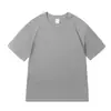 Camiseta Masculina Manga Curta Pesada 220g Gola Redonda Algodão Penteado Confortável Simples Casual Verão Algodão Puro Cor Sólida Camiseta Personalização