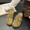 Mocasines cerrados de suela gruesa para mujer para uso en exteriores, nueva moda otoño 2026, versátiles, casuales, slip-on, antideslizantes, zapatos Birkenstock