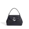 Nova Bolsa Transversal Primavera/Verão 2026 para Mulheres, Bolsa de Mão Versátil em Couro Genuíno Estilo Coreano, Sensação Exquisita e de Alto Padrão, Adequada para o Trabalho e o Dia a Dia