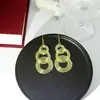 Pendientes Largos de Metal Exagerados Estilo Europeo y Americano, Gancho de Oreja con Borla de Moda, Elementos Populares de Influencers, Varios Accesorios para Orejas