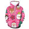 2024 Venta Caliente Transfronteriza Moda Primavera y Otoño Suéter 3D Sudadera con Estampado Digital Navideño Suéter Casual para Hombres y Mujeres DZ