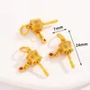 Aleación Esmalte Oro Brillante Estilo Chino Retro Joyería Bolsa de la Suerte Colgante Pequeño DIY Accesorios para Joyería Hecha a Mano Adorno Colgante