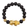 Pulsera de Obsidiana Oro Arena de Terciopelo Vietnamita Recolección de Fortuna Pulsera Pixiu para Hombre Pulsera de Ágata Ojo de Tigre Pulsera de Cuentas Transferencia para Mujer