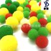 Esponja de filtro de fábrica bola de esponja de agujero grueso injerto de pestañas bola de esponja Pinzas rojas amarillas limpieza de bolas de algodón de filtro