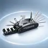Herramienta de Reparación Combinada Multifuncional para Bicicleta de Montaña de 16 en 1 Juego de Llaves Plegables Multifuncionales para Bicicleta de Carretera