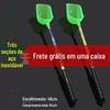 Aço inoxidável de longo alcance isca jogando colher dispositivo de nidificação três isca telescópica dispositivo de lançamento de pesca colher de nidificação atacado