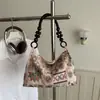 Bolsa pequena bordada estilo étnico para mulheres, novo modelo 2026, novo estilo chinês, bolsa bucket estilo nacional para o dia a dia, bolsa de mão moderna e versátil