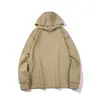 Suéter Oscuro con Capucha para Hombre Tendencia Fresco Estilo High Street Único Superior Ajuste Holgado Casual Capa Base