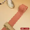 Nuevo material de encaje de algodón bordado de 2.5 cm para ropa hecha a mano DIY, borde de falda calado, accesorios para textiles del hogar