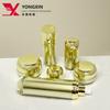 En stock 30ml 50ml 100ml traje dorado botella acrílica para loción botella cosmética materiales de embalaje al por mayor