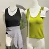 Moda de principios de otoño, nuevo top sin mangas de chica popular con espalda cruzada y almohadilla para el pecho integrada con proteína de seda, tela elástica, tirantes finos 5202