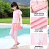 Traje de baño para niñas Niñas 2025 Nuevo estilo Dividido Manga larga Pantalones Traje de baño Niños grandes Protección solar Entrenamiento Traje de baño