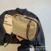 Bolsa de Mão Fashion de Design Exclusivo para Mulheres 2026 Nova Elegante Bolsa de Ombro Trançada Popular Bolsa Transversal de Palha