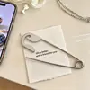 Estilo Europeu e Americano Exagerado Simples Criativo Prata Brilhante Pino Presilha de Garra de Metal para Grande Volume de Cabelo, Acessório de Cabeça Personalizado para a Parte de Trás da Cabeça