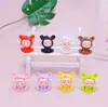Nuevos accesorios de resina para chica de burbujas perladas brillantes Mart red populares estilo ins llavero DIY adornos pequeños venta al por mayor