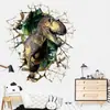 Nuevos adhesivos de pared 3D de fábrica pared rota nave espacial Planeta Dinosaurio sala de estar dormitorio habitación infantil pared de fondo pintura decorativa una variedad