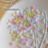 Novos Mini Acessórios de Arte para Unhas Flor de Cinco Pétalas Tendência Doce Versátil Flor de Resina 3D Decoração de Unhas DIY