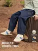 Calça jeans infantil Beitais, anti-desbotamento, nova coleção outono 2026, calça longa unissex de alta elasticidade, calça casual para bebê