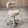 Taburete de Belleza, Taburete Giratorio Ajustable para Salón de Belleza, Taburete de Peluquería, Taburete Redondo para Barbería, Silla Redonda para Maquillaje en Casa
