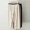 Pantalones casuales de aire acondicionado para hermana gordita de 200 jin, nuevos de verano, talla grande, cubren la carne, ligeros y finos, de Lyocell, de ocho puntos, para mujer 0585