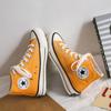 Zapatos de lona vulcanizada triple réplica de los años 70 de caña alta para pareja zapatos casuales estilo coreano versátiles zapatillas de estudiante hombre