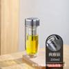Taza de Agua de Vidrio de Borosilicato Alto Venta al por Mayor Regalo Comercial Taza de Separación de Agua y Té Taza para Preparar Té Taza de Té de Doble Capa Regalo Comercial
